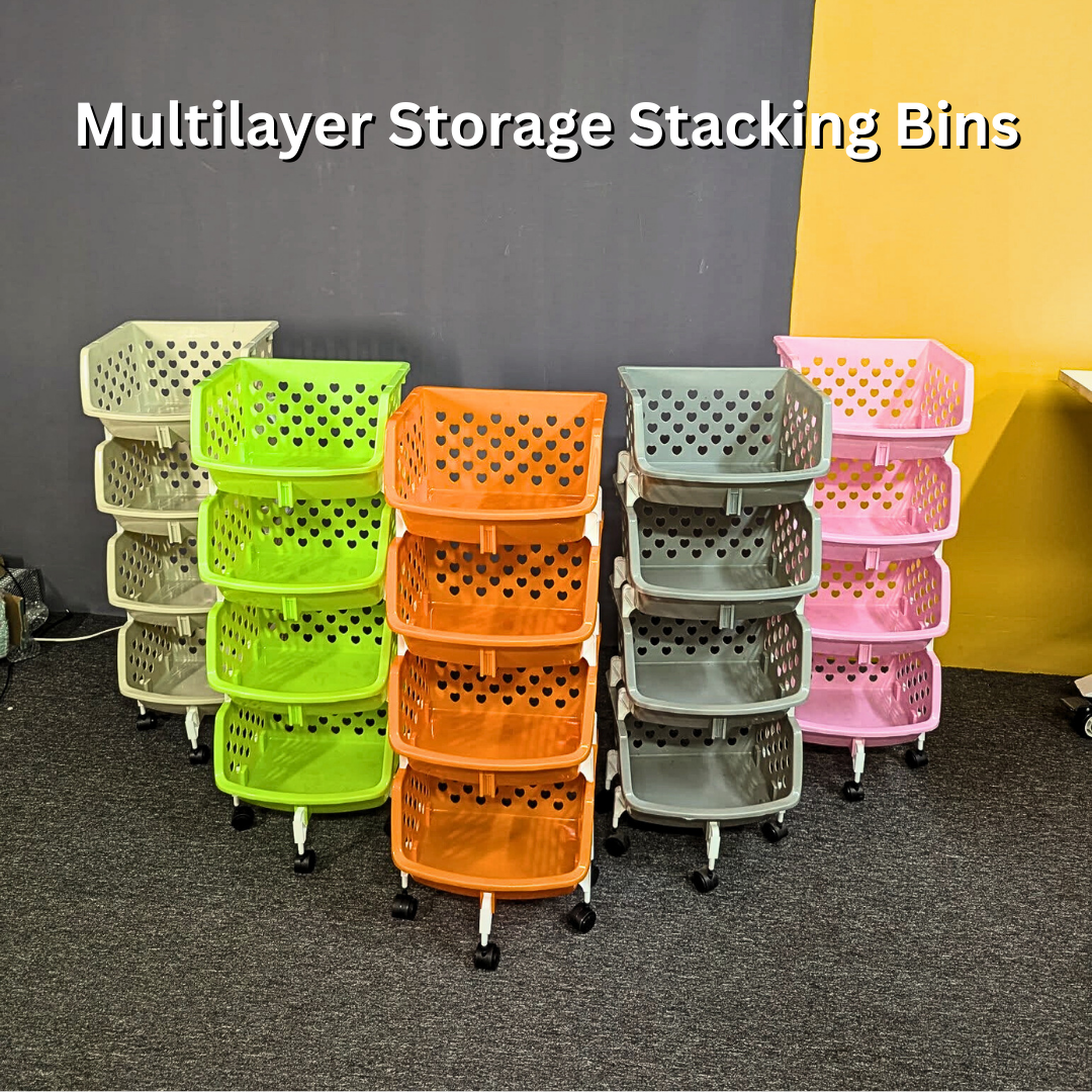 4 Layer Multifunctional High Capacity Storage Basket